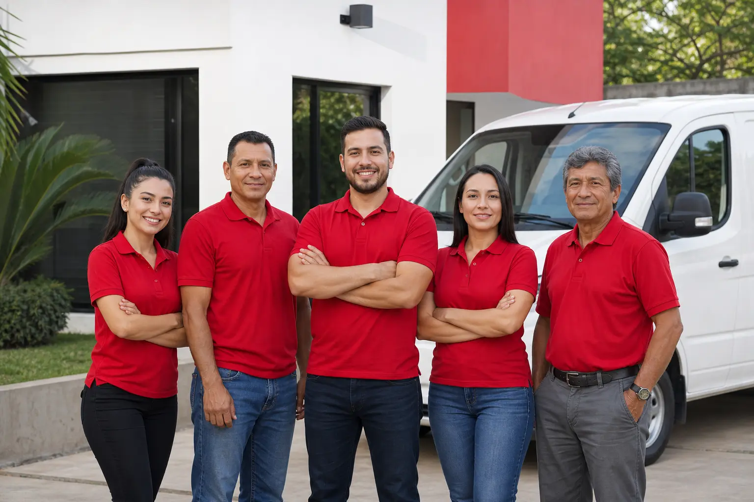 Escena ilustrativa de un equipo técnico de seguridad electrónica
